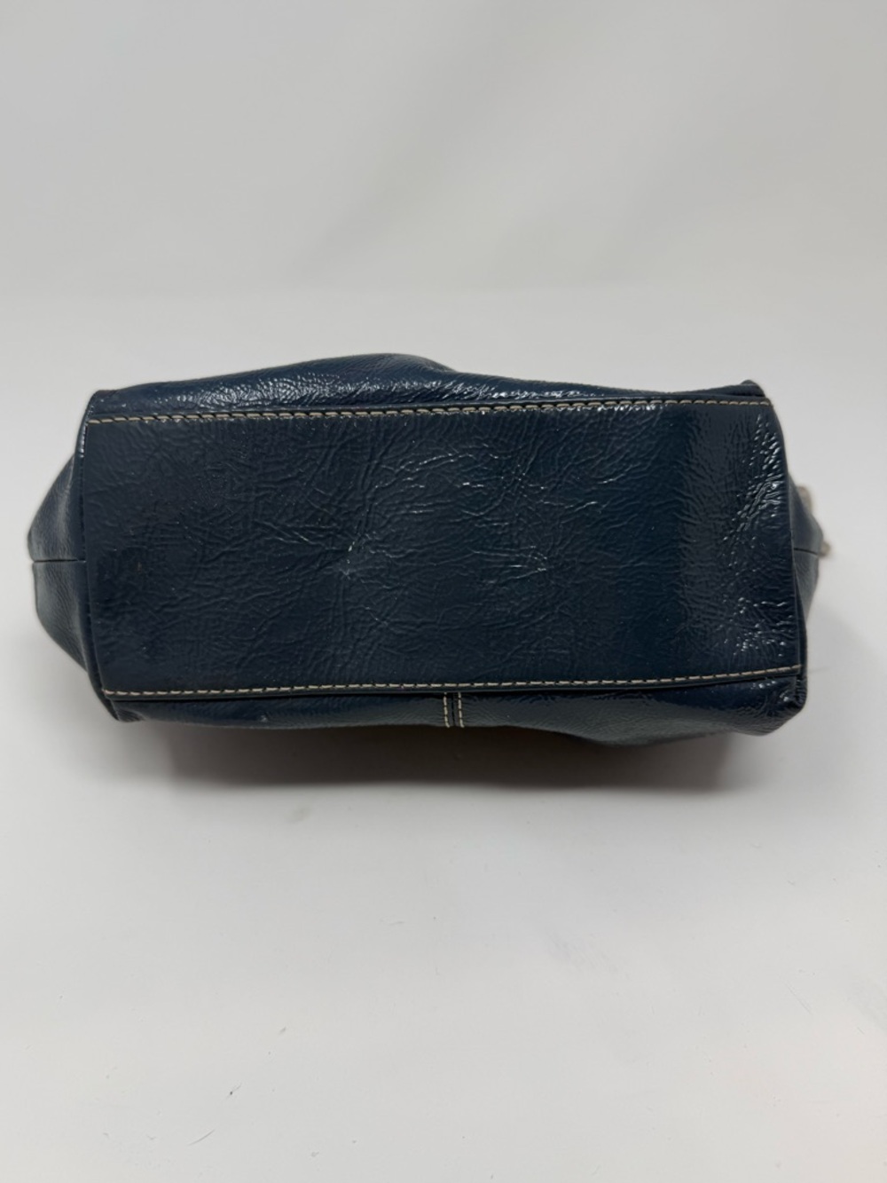 Coach Vintage Y2K Blue Patent Leather Hobo Mini Bag - Picture 8 of 16